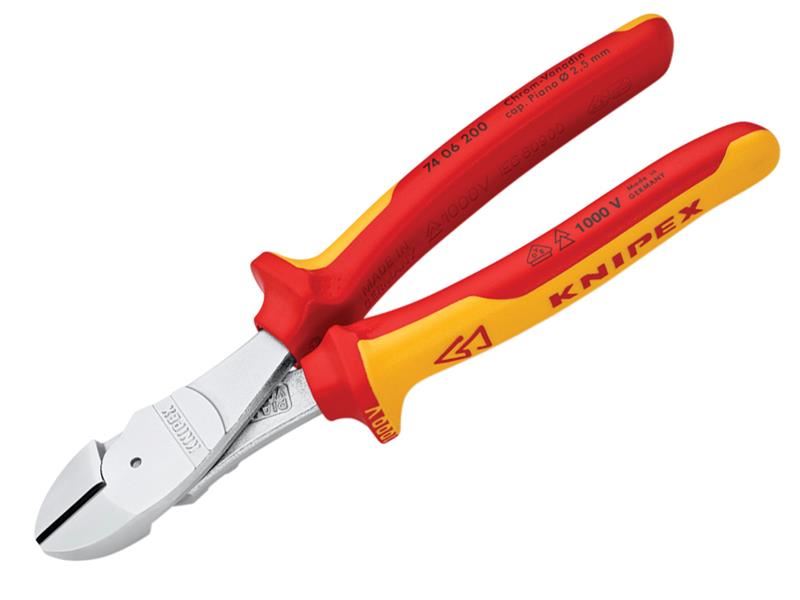 Knipex VDE High Leverage Diagonal Cutter 200mm Knipex - Dynamic Drive