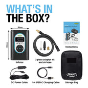 Ring Automotive RTC4000 cordless tyre inflator air compressor car pump. Recharge Ring Automotive - Dynamic Drive