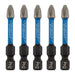 Draper Expert Cross Slot/PH Type Impact Screwdriver Bits, No.2 x 50mm, 1/4" Hex Draper - Dynamic Drive