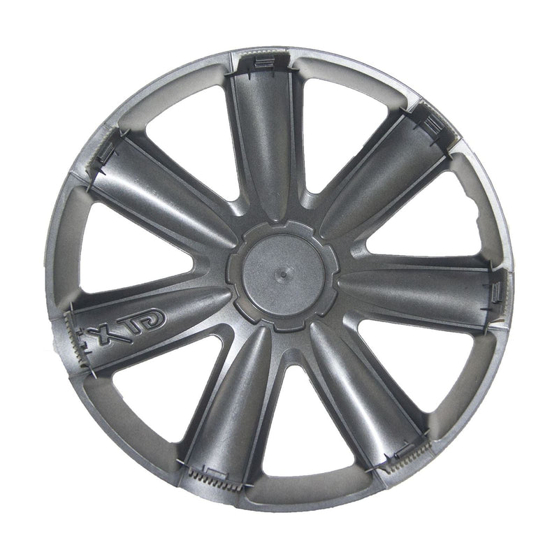 16" Inch GTX Carbon Grey Multi-Spoke Wheel Trim Hub Cap Covers Protectors Versaco  - Dynamic Drive