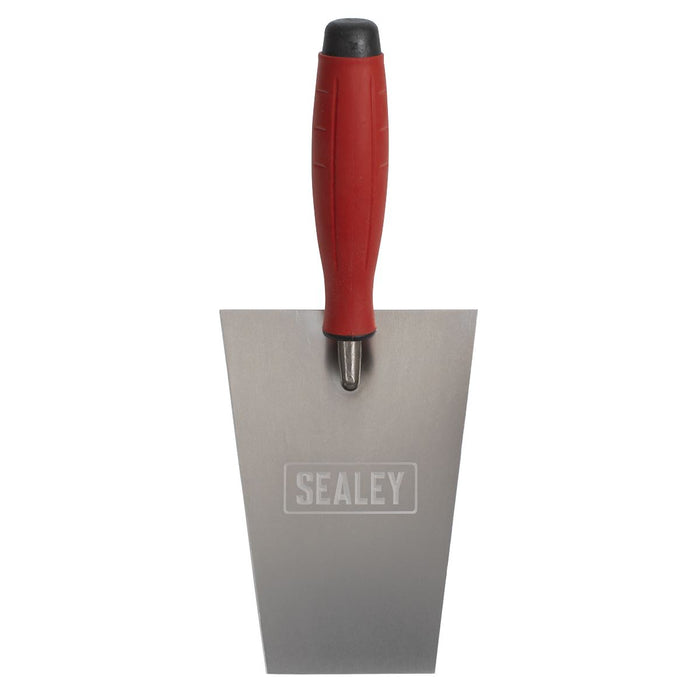 Sealey Stainless Steel Masonry Trowel with Rubber Handle 160mm T1203 Sealey - Dynamic Drive