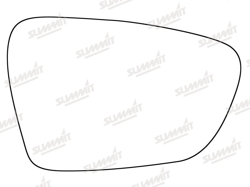 Summit Stick-On Aspheric Mirror Glass fits Kia Ceed 12 on RHS Summit - Dynamic Drive