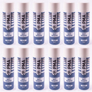 12 x PMA Aerosol Spray Paint Matt White Acrylic High Coverage 500ml PMA - Dynamic Drive