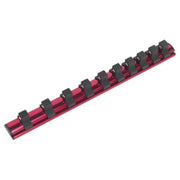 Sealey Socket Retaining Rail Magnetic 1/2"Sq Drive 10 Clips AK27084 Sealey - Dynamic Drive