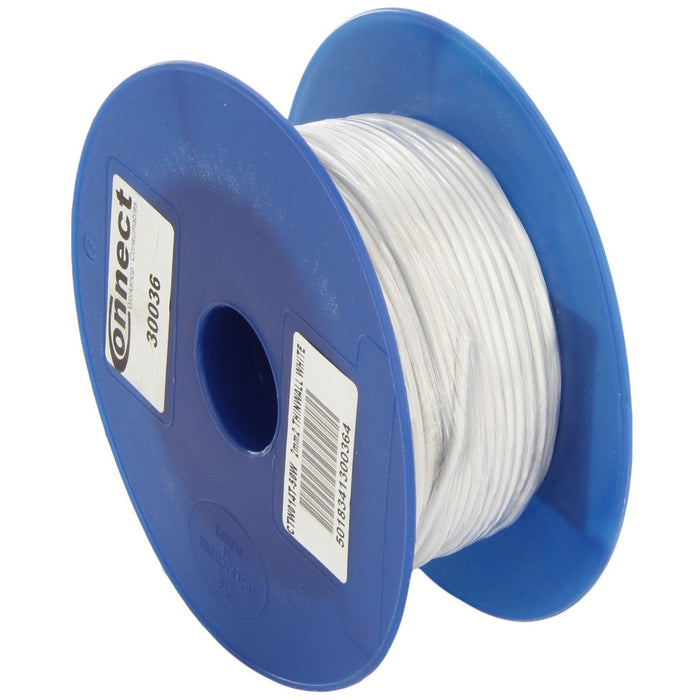 Connect White Thin Wall Single Core Cable 28/0.30 50m 30036 Tool Connection - Dynamic Drive