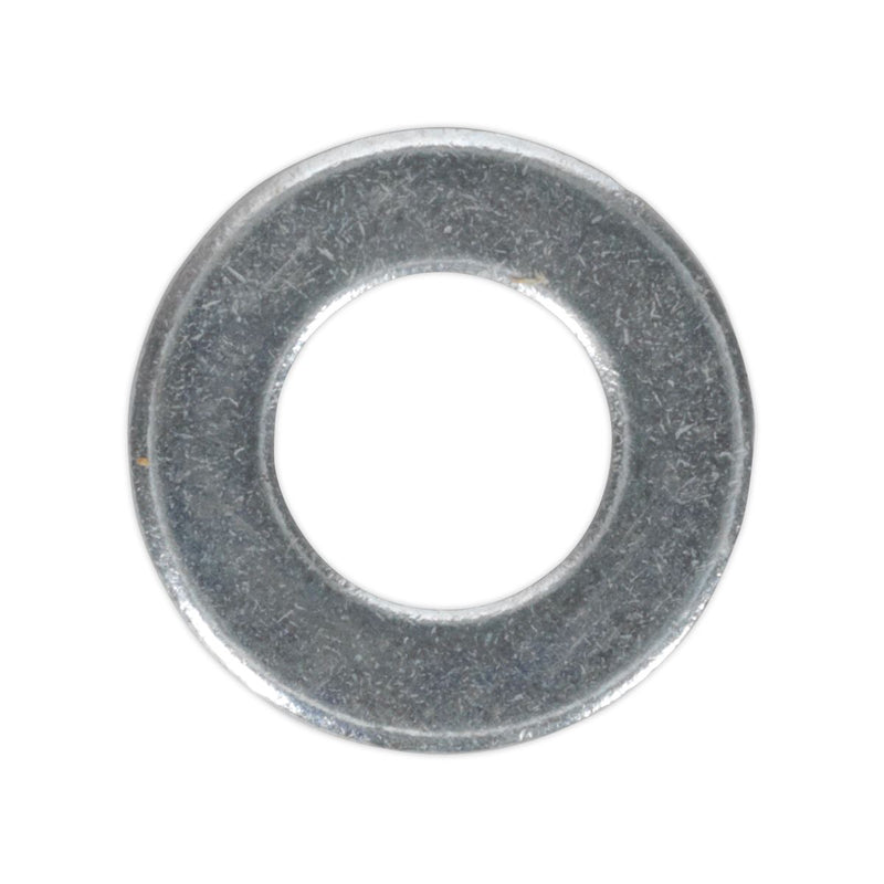 Sealey Flat Washer M8 x 17mm Form A Zinc DIN 125 Pack of 100 FWA817 Sealey  - Dynamic Drive