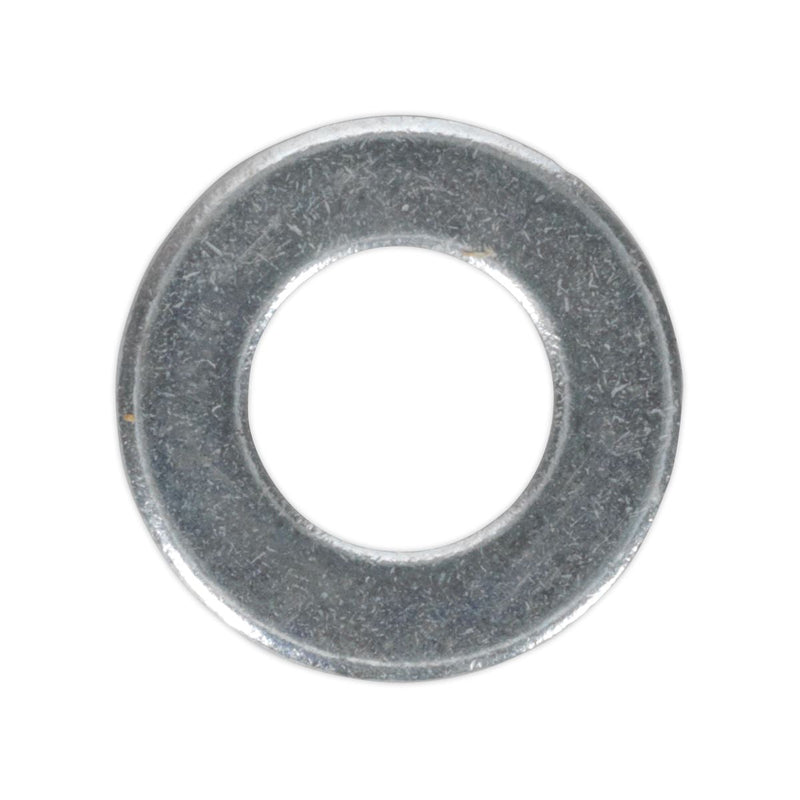 Sealey Flat Washer DIN 125 M8 x 17mm Form A Zinc Pack of 100 FWA817 Sealey - Dynamic Drive