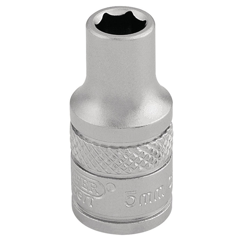Draper Socket, 1/4" Sq. Dr., 5mm 16508 Draper - Dynamic Drive