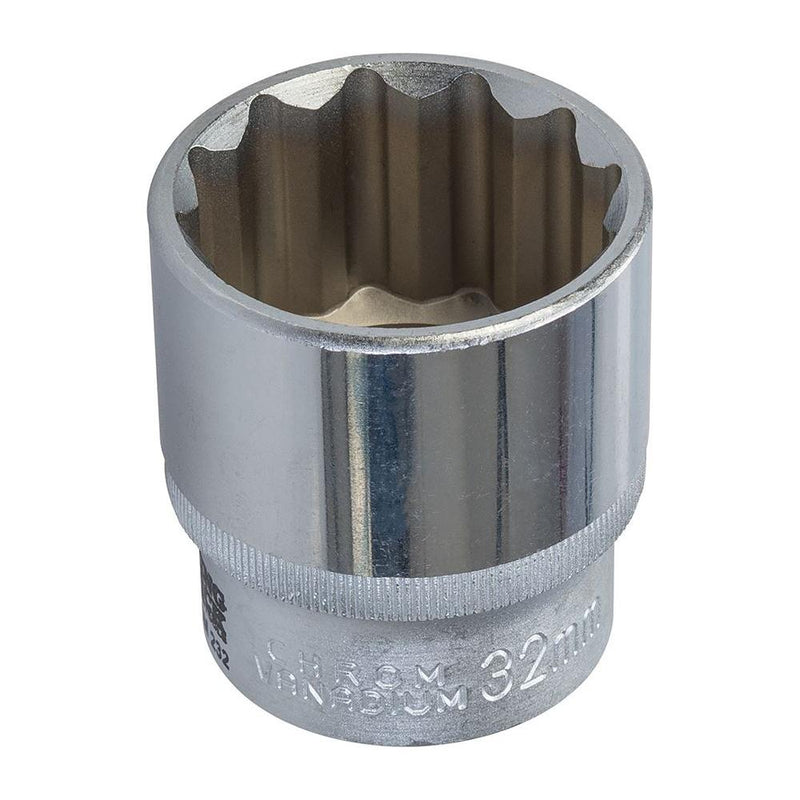 King Dick Socket SD 1/2" Metric 12pt 32mm King Dick - Dynamic Drive