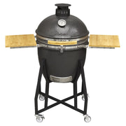 Dellonda Deluxe 22"(56cm) Ceramic Kamado Style BBQ with Wheeled Stand Dellonda - Dynamic Drive