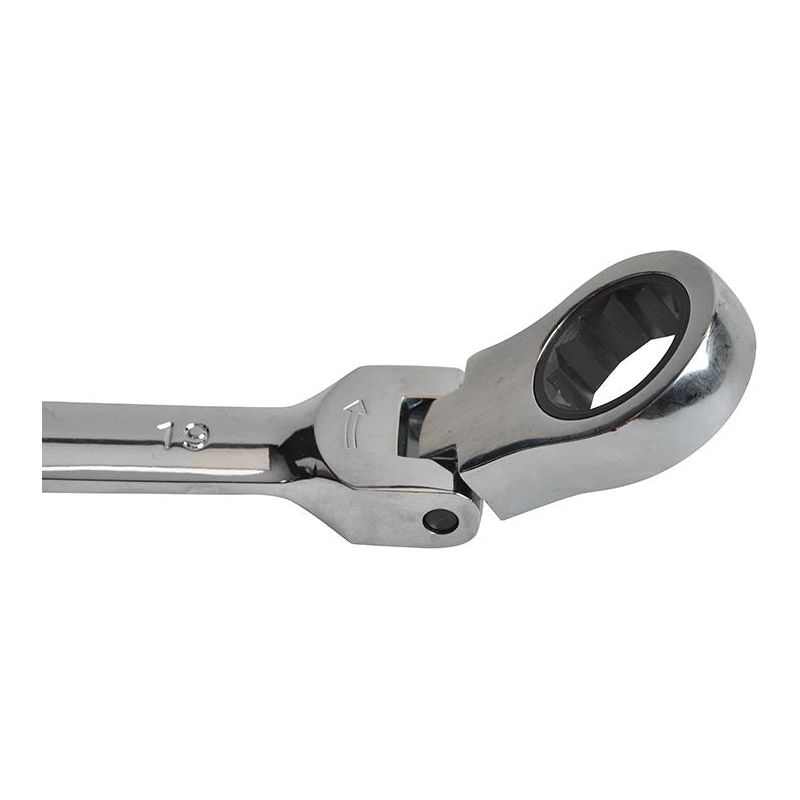 Faithfull Ratchet Combination Spanner Flex Head CV 13mm Faithfull - Dynamic Drive