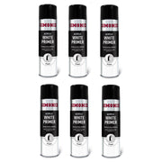 6x Simoniz Large Acrylic White Aerosol Smooth Primer Car Spray Paint 500ml Simoniz - Dynamic Drive