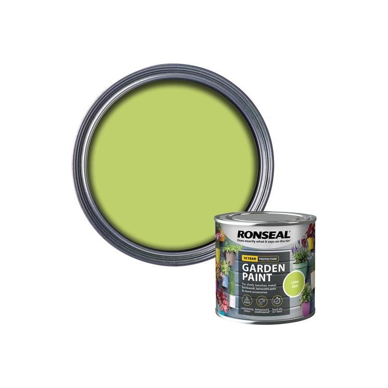 Ronseal Garden Paint Lime Zest 250ml Ronseal - Dynamic Drive