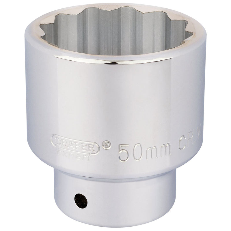 Draper 12 Point Socket, 3/4" Sq. Dr., 50mm 16707 Draper - Dynamic Drive