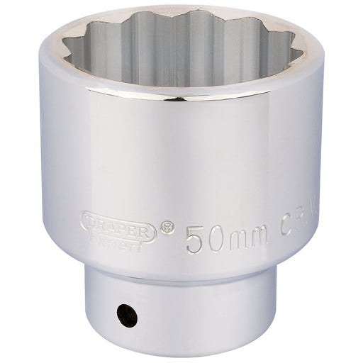 Draper 12 Point Socket, 3/4" Sq. Dr., 50mm 16707 Draper - Dynamic Drive