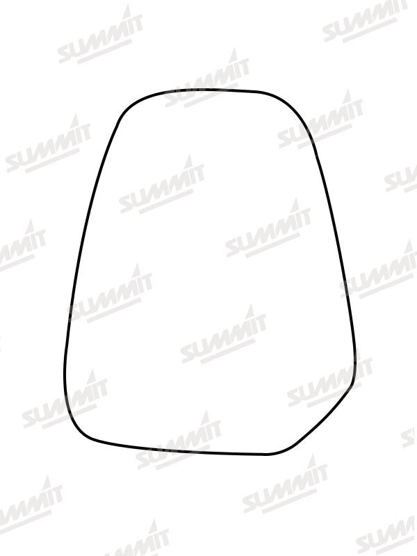Summit Heated Backing Plate with Commercial Glass fits Ford Transit Courier 14-17 RHS Summit - Dynamic Drive