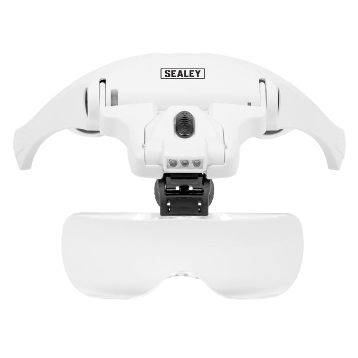 Sealey LED Magnifier Spectacles with Headband WL101D Sealey - Dynamic Drive