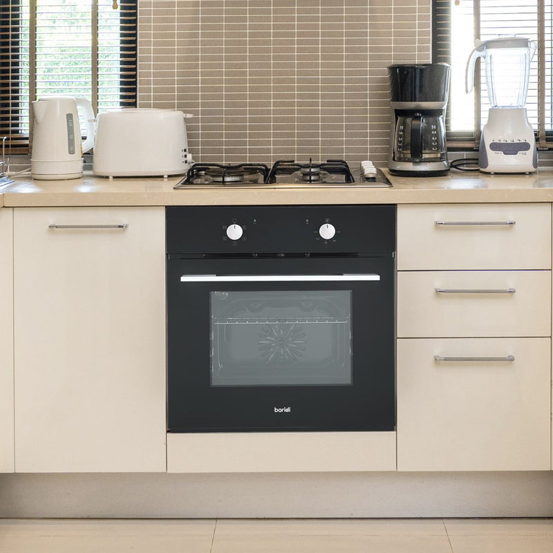 Baridi Integrated Fan-Assisted Electric Oven 60cm 55L Capacity - Black Baridi - Dynamic Drive