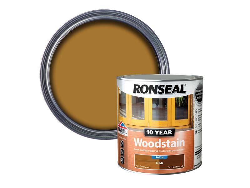 Ronseal 10 Year Woodstain Oak 750ml Ronseal - Dynamic Drive
