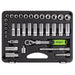 Siegen Siegen Extending Ratchet Socket Set 3/8"Sq Drive 34pc S01287 Siegen - Dynamic Drive