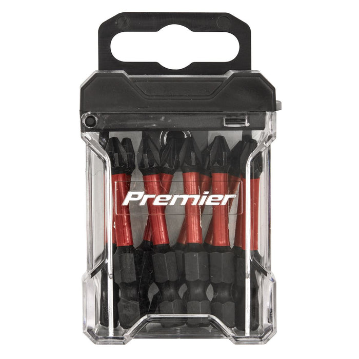 Sealey Pozi #2 Impact Power Tool Bits 50mm 10pc AK8275 Sealey - Dynamic Drive