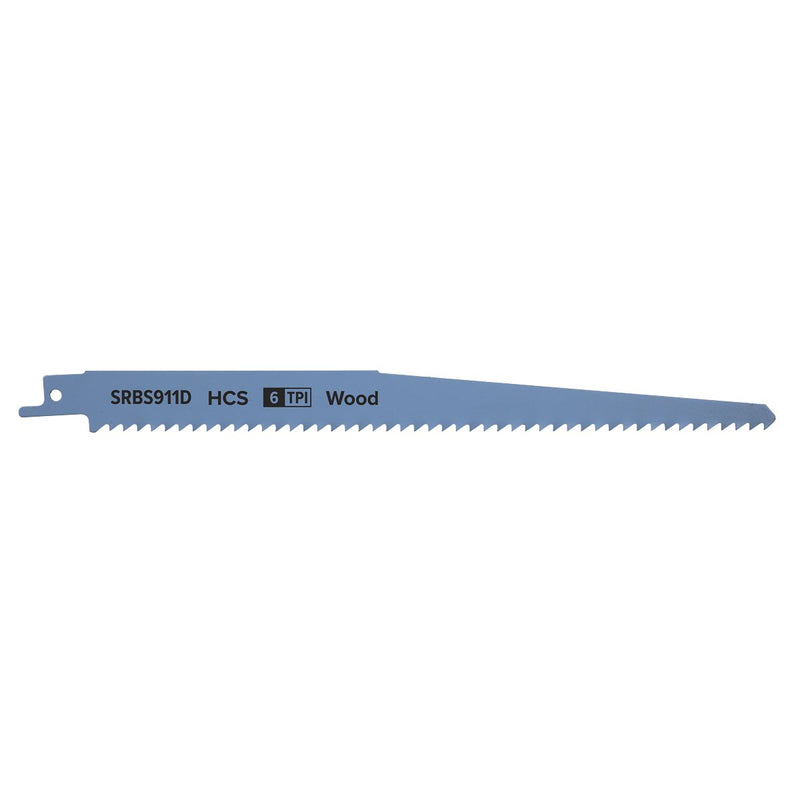 Sealey Reciprocating Saw Blade Clean Wood 230mm 6tpi Pack of 5 SRBS911D Sealey - Dynamic Drive