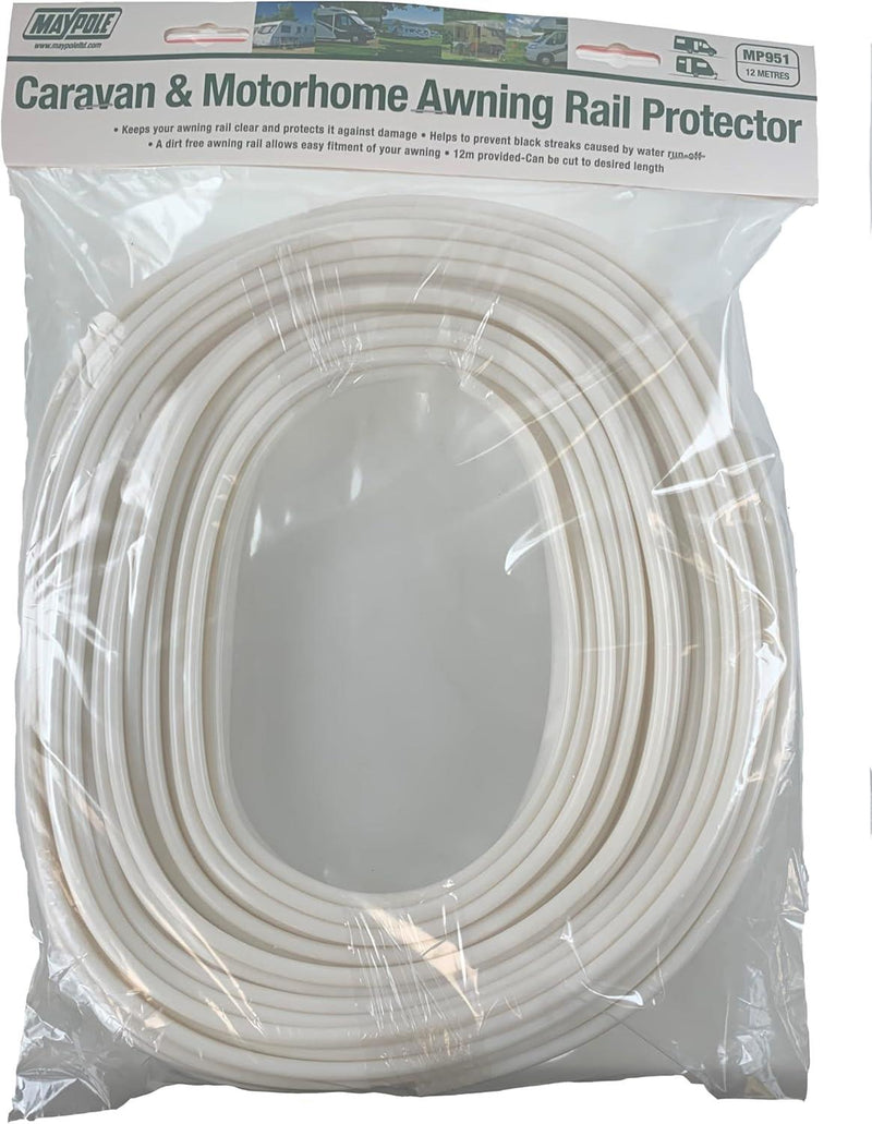 Maypole 12M White Caravan Awning Rail Protector Maypole - Dynamic Drive
