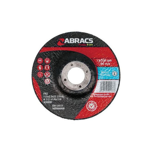 Connect Abracs DPC Cutting Discs 115mm x 3.0mm 10pc 32062 Tool Connection - Dynamic Drive