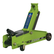 Sealey Trolley Jack 3 Tonne Long Reach Heavy-Duty Hi-Vis 1153CXHV Sealey - Dynamic Drive