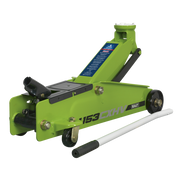 Sealey Trolley Jack 3 Tonne Long Reach Heavy-Duty Hi-Vis 1153CXHV Sealey - Dynamic Drive