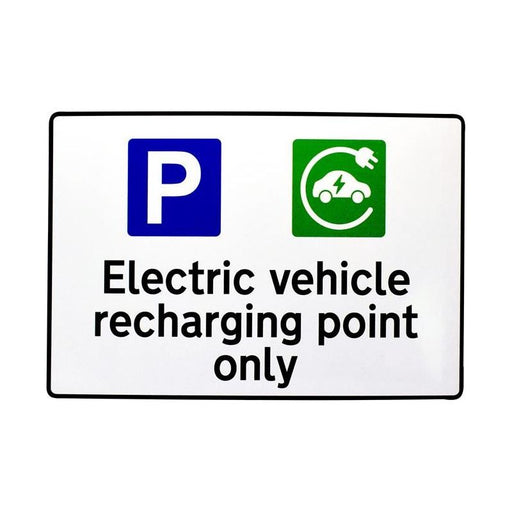 Scan Ev Recharging Point Only Rpvc 300X200mm Scan - Dynamic Drive
