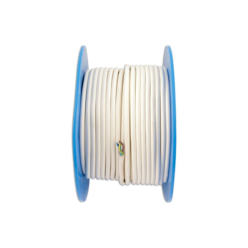 Connect White 3 Core Mains Cable 15A 50m 30675 Tool Connection - Dynamic Drive