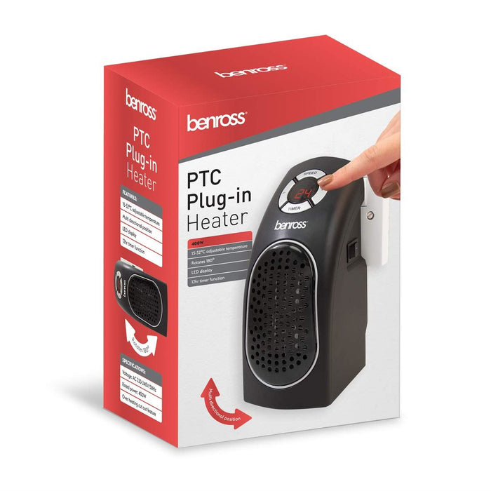230V Compact 400W Plug-In Heater 41499 Benross - Dynamic Drive