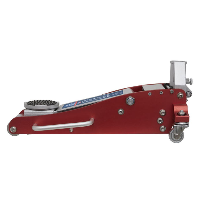 Sealey Trolley Jack 1.5 Tonne Aluminium/Steel Rocket Lift RJAS1500 Sealey - Dynamic Drive