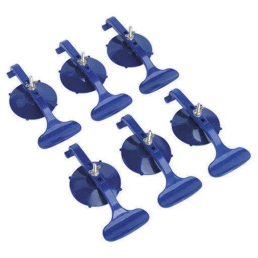 Sealey RE006 Suction Cup Clamp Set Trim Dents Panels Puller Glass Adjustable Sealey  - Dynamic Drive