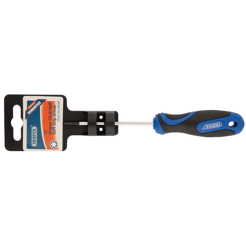 Draper TX-STAR Soft Grip Screwdriver, T7 34258 Draper - Dynamic Drive