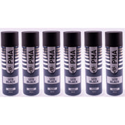 6 X Autotek Satin Black Paint Spray Aerosol 500Ml High Coverage Satin Black Autotek - Dynamic Drive