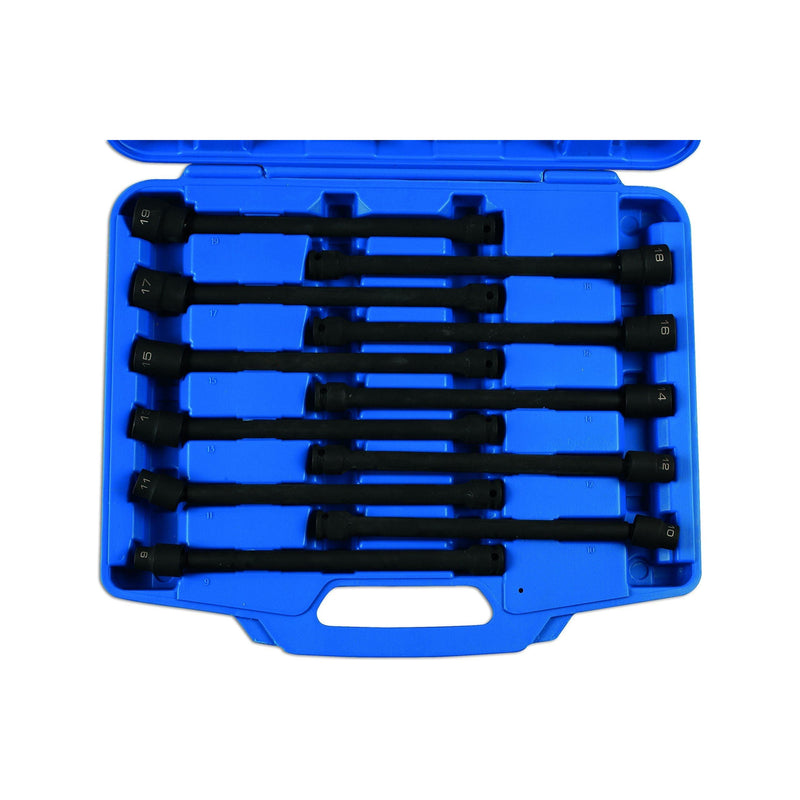 Laser Universal Joint Deep Impact Socket Set 3/8"D 11pc 7104 Laser - Dynamic Drive