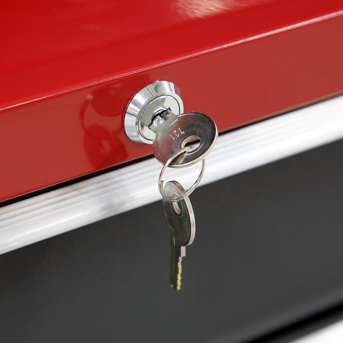 Sealey Rollcab 5 Drawer with Ball-Bearing Slides - Red/Grey Sealey  - Dynamic Drive