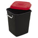 Sealey Refuse/Storage Bin 50L Red BM50R Sealey - Dynamic Drive