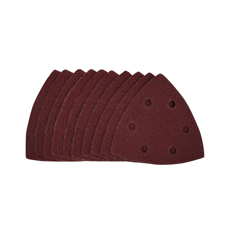 Draper Delta Sanding Sheets with Hook and Loop, 93mm, 80 Grit (Pack of 10) 41812 Draper - Dynamic Drive