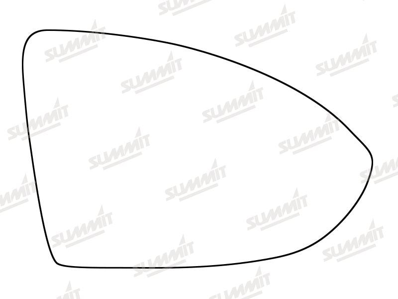 Summit Heated Base Plate With Standard Mirror Glass fits VW Golf Mk 7 12 on RHS Summit - Dynamic Drive