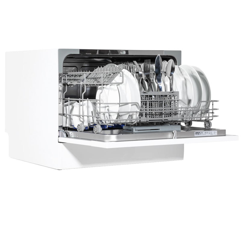 Baridi Tabletop Dishwasher 6 Place Settings 6.5L Capacity - White DH83 Baridi - Dynamic Drive