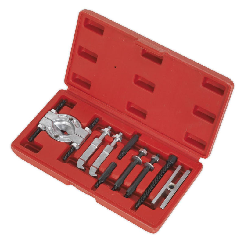 Sealey Mini Bearing Separator Set 9pc Yoke Extension Gear Puller Storage Case Sealey  - Dynamic Drive