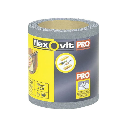 Flexovit High Performance Finishing Sanding Roll 115mm x 5m 120G Flexovit - Dynamic Drive