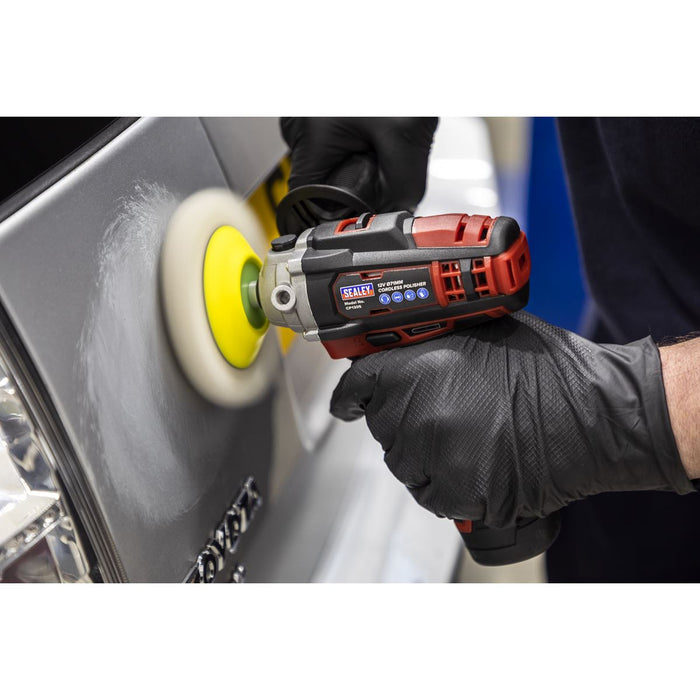 Sealey Cordless Polisher Buffer 12V 71mm Variable Speed Li-ion Body Only Sealey  - Dynamic Drive