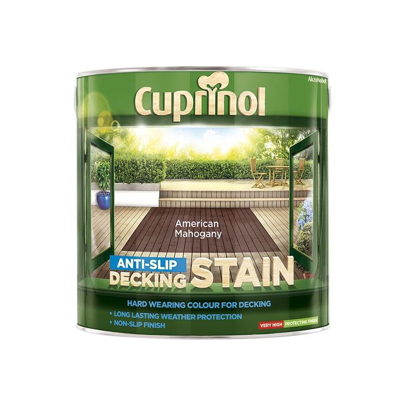 Cuprinol Anti-Slip Decking Stain American Mahogany 2.5 litre Cuprinol - Dynamic Drive