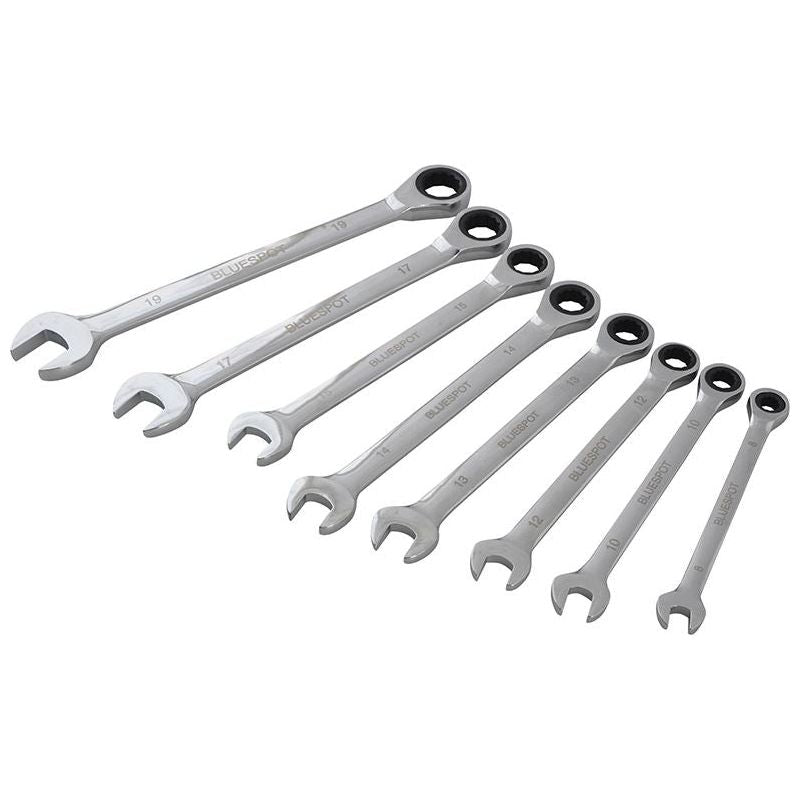Bluespot Tools Ratchet Spanner Set, 8 Piece BlueSpot Tools - Dynamic Drive