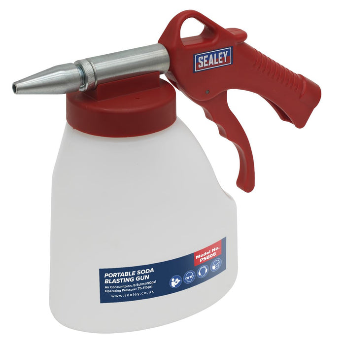 Sealey Portable Soda Blasting Gun PSB05 Sealey - Dynamic Drive