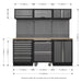 Sealey Superline Pro 2.04m Storage System Pressed Wood Worktop APMSSTACK12W Sealey - Dynamic Drive